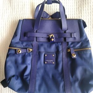 Henri Bendel Blue Jetsetter Backpack Large